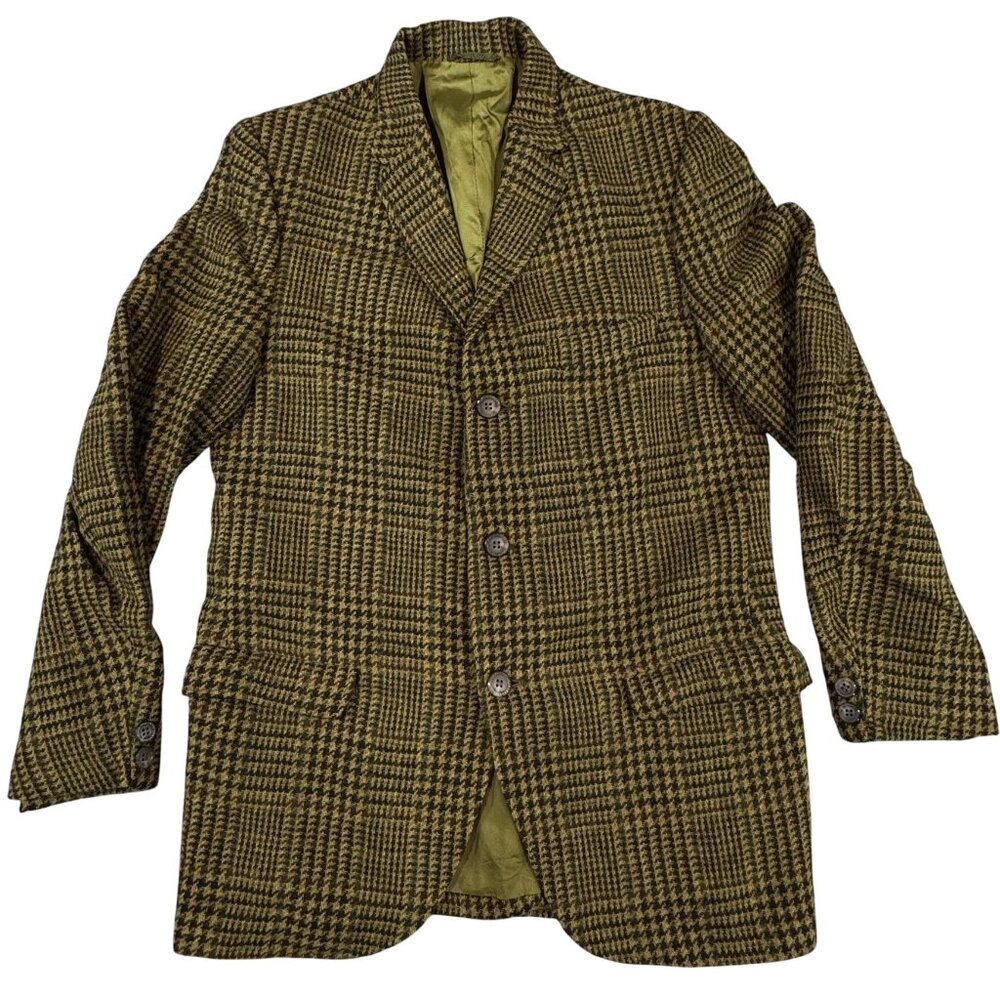 Vintage Westcott By K&A Mens Houndstooth Blazer Jacket Notch Lapel Pockets USA